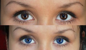 Линзы для изменения цвета карих глаз