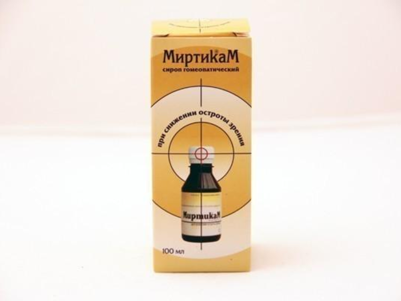 Гомеопатический препарат Миртикам на основе черники предназначен для улучшения зрения